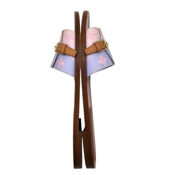 Louis Vuitton Lock It Flat Slide Sandal Pink Purple LV Ombre Size 38.5 US 8.5 - Picture 10 of 13